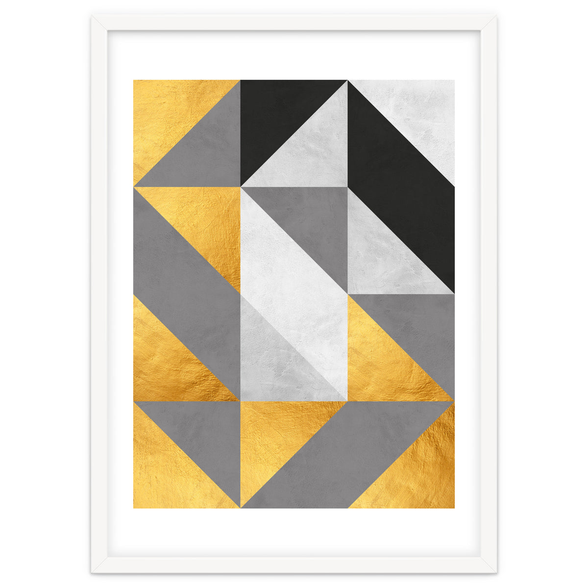 Gray and Gold Composition IV