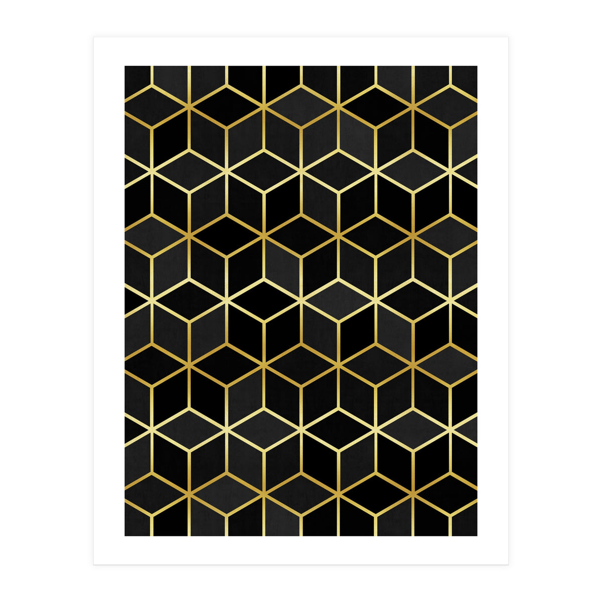 Colorful and golden pattern IV (Print Only)