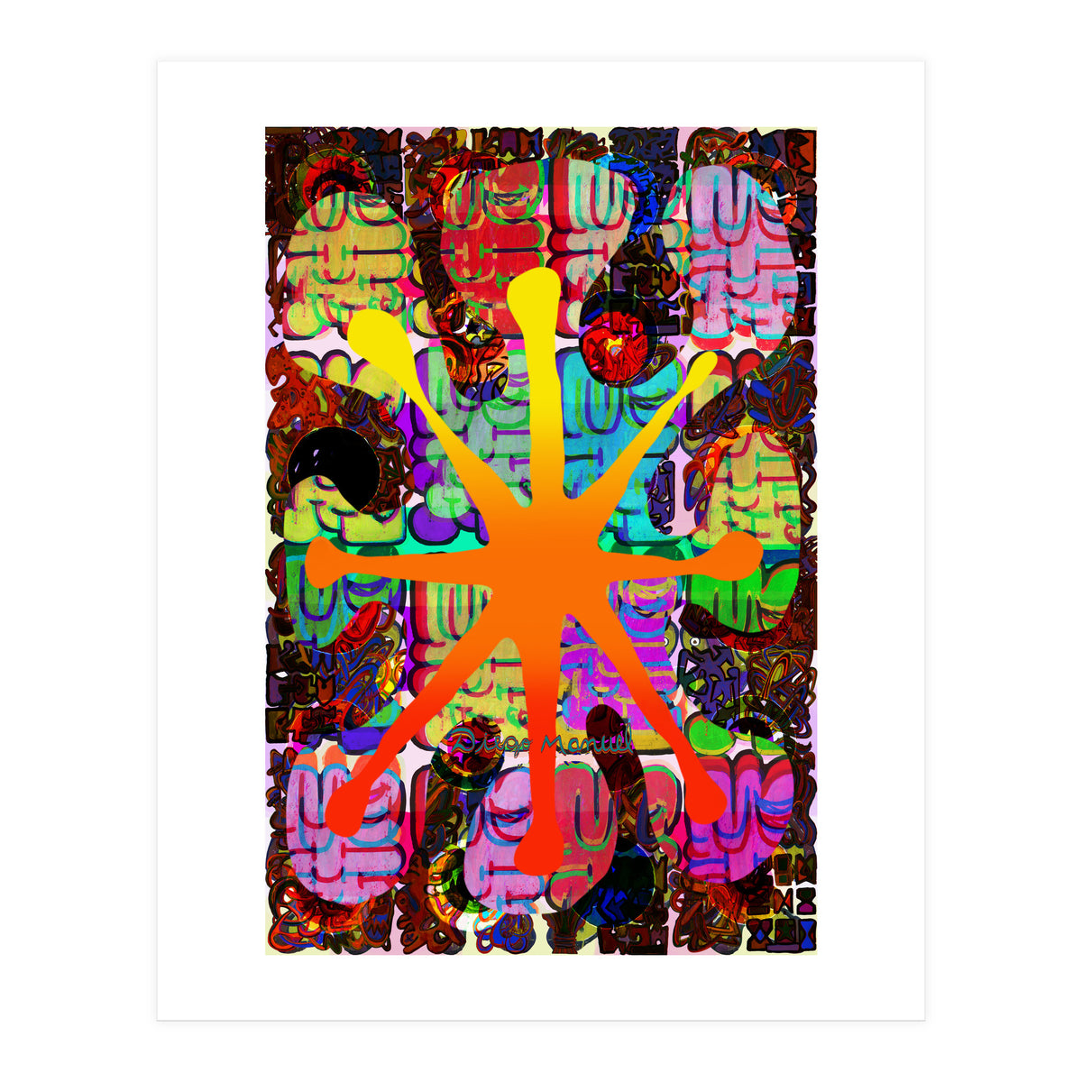 Fuego Y Graffiti 68 (Print Only)