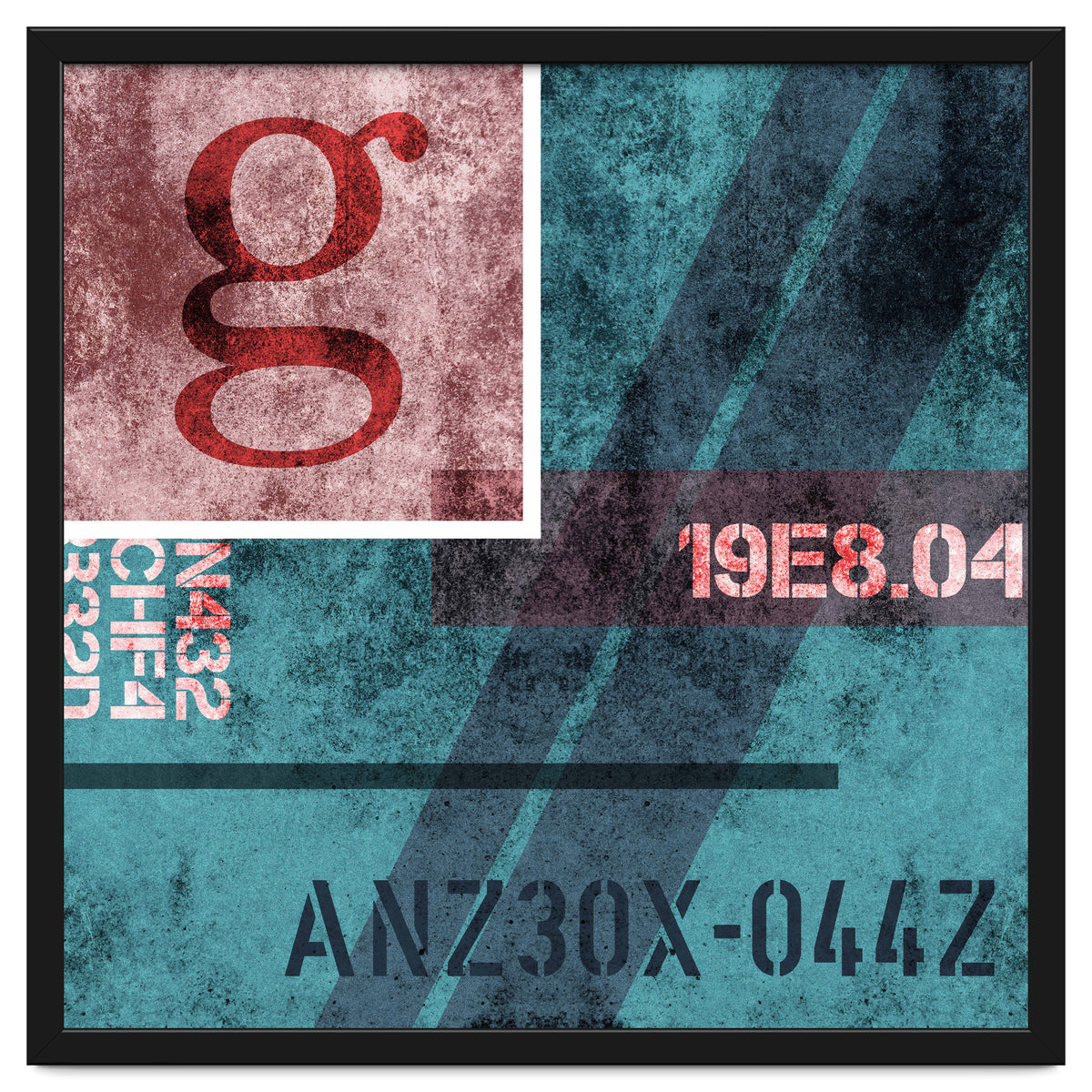 Abstract Industrial Blue