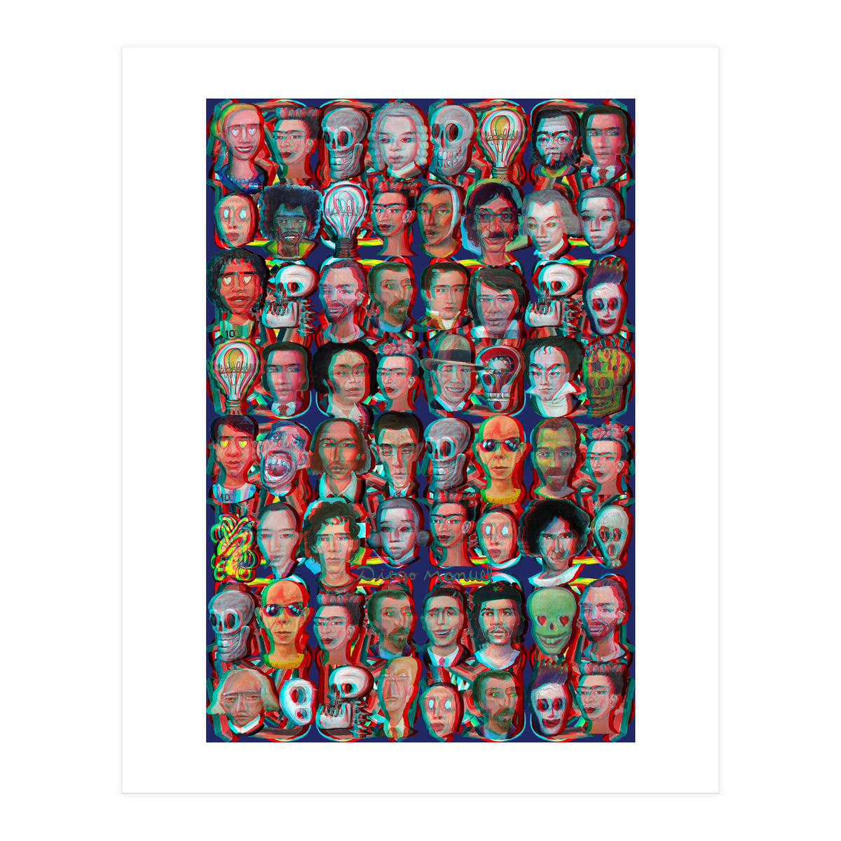 Formas 14 34 3d And Retratos 2 (Print Only)