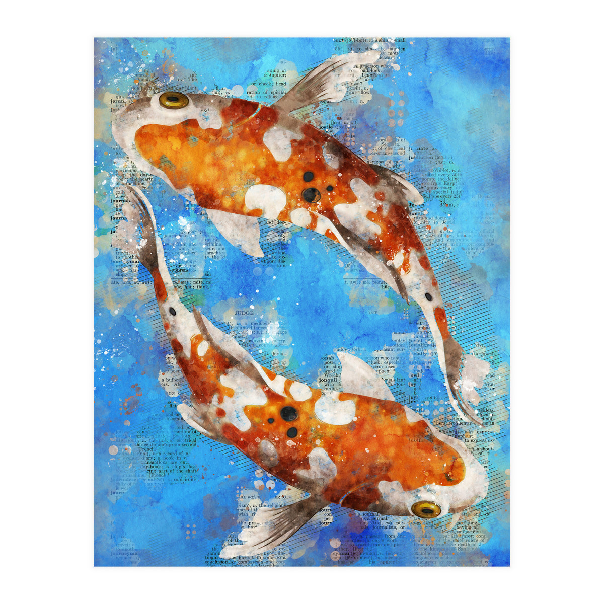 Koi Fishes (Print Only)