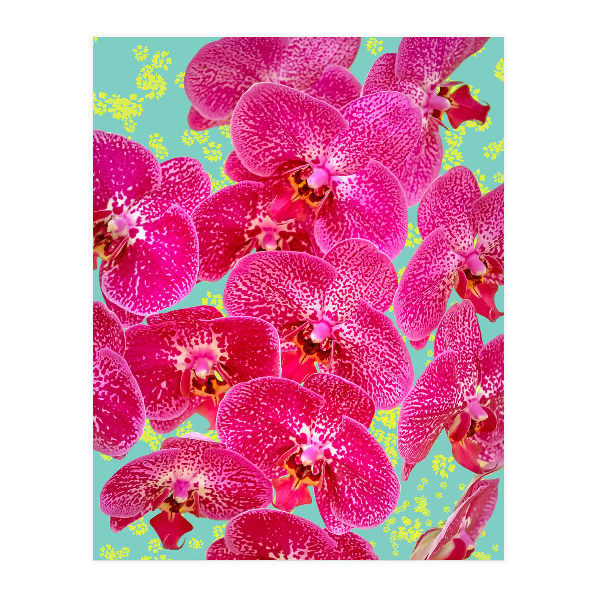 Finding My Way Back To Myself, Botanical Nature Plants Floral, Flowers Garden Colorful Boho Painting Summer Blossom (Print Only)