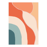 Rainbow Retro Wavy Lines (Print Only) thumbnail