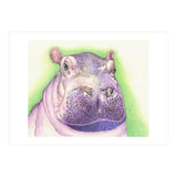 Purple Hippo (Print Only) thumbnail