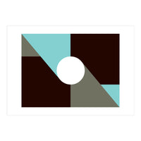 Geometric Shapes No. 29 - baby blue & grey (Print Only)