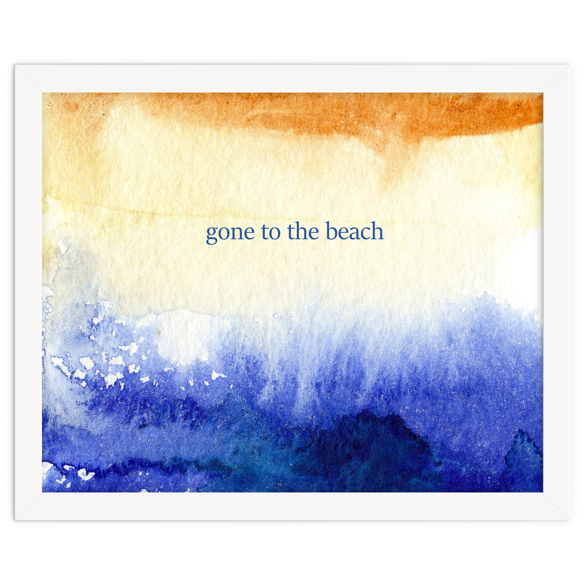 Gone to the beach || watercolor