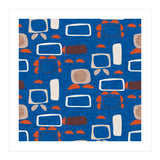 Mod Shapes Blue  (Print Only) thumbnail