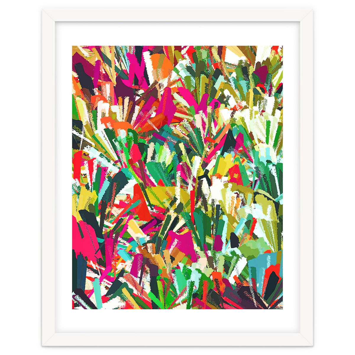 Sparks of Emotions, Abstract Eclectic Colorful Expression Painting, Pop of Color Modern Bohemian Illustration