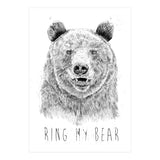 Ring My Bear (bw) (Print Only) thumbnail