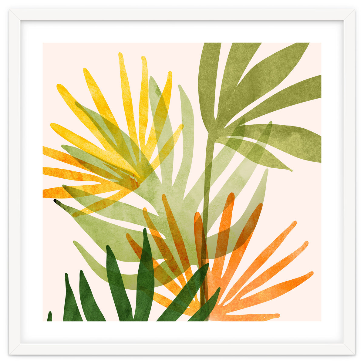 Modern Tropical Abstract Bouquet