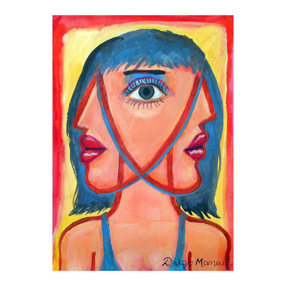 Cabeza De Mujer 6 (Print Only)
