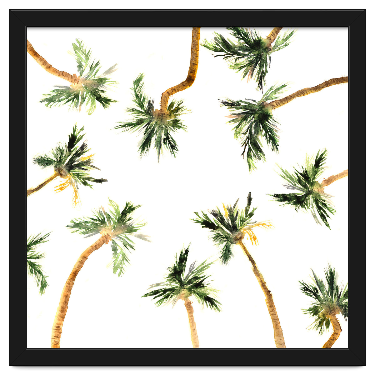 Under the coconut palms || watercolor