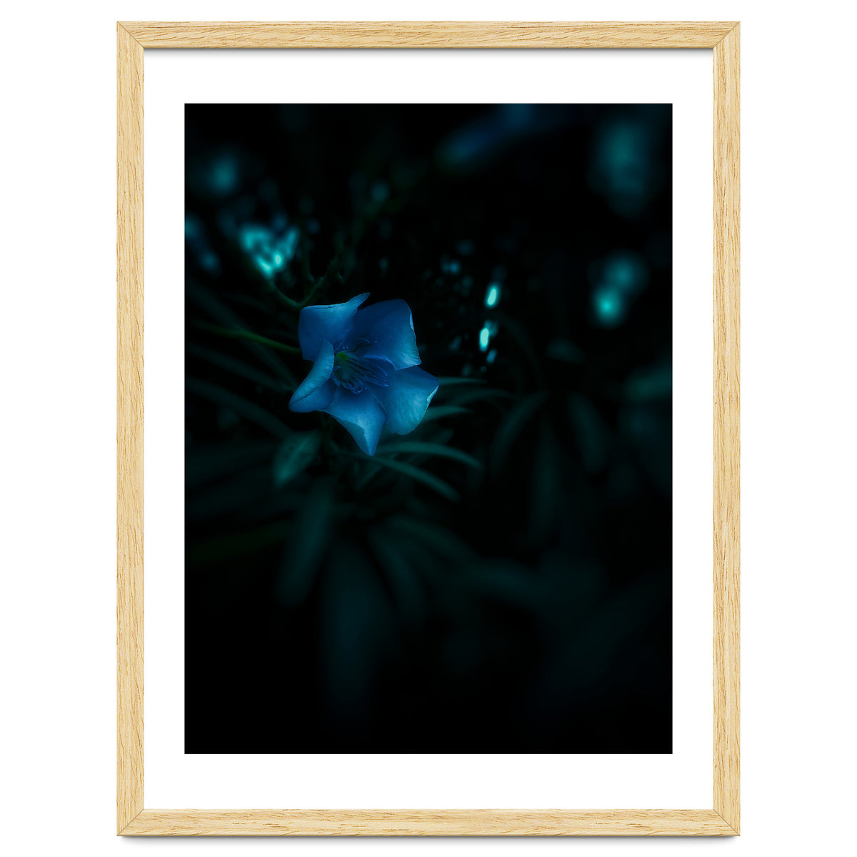 Shining Blue Floral