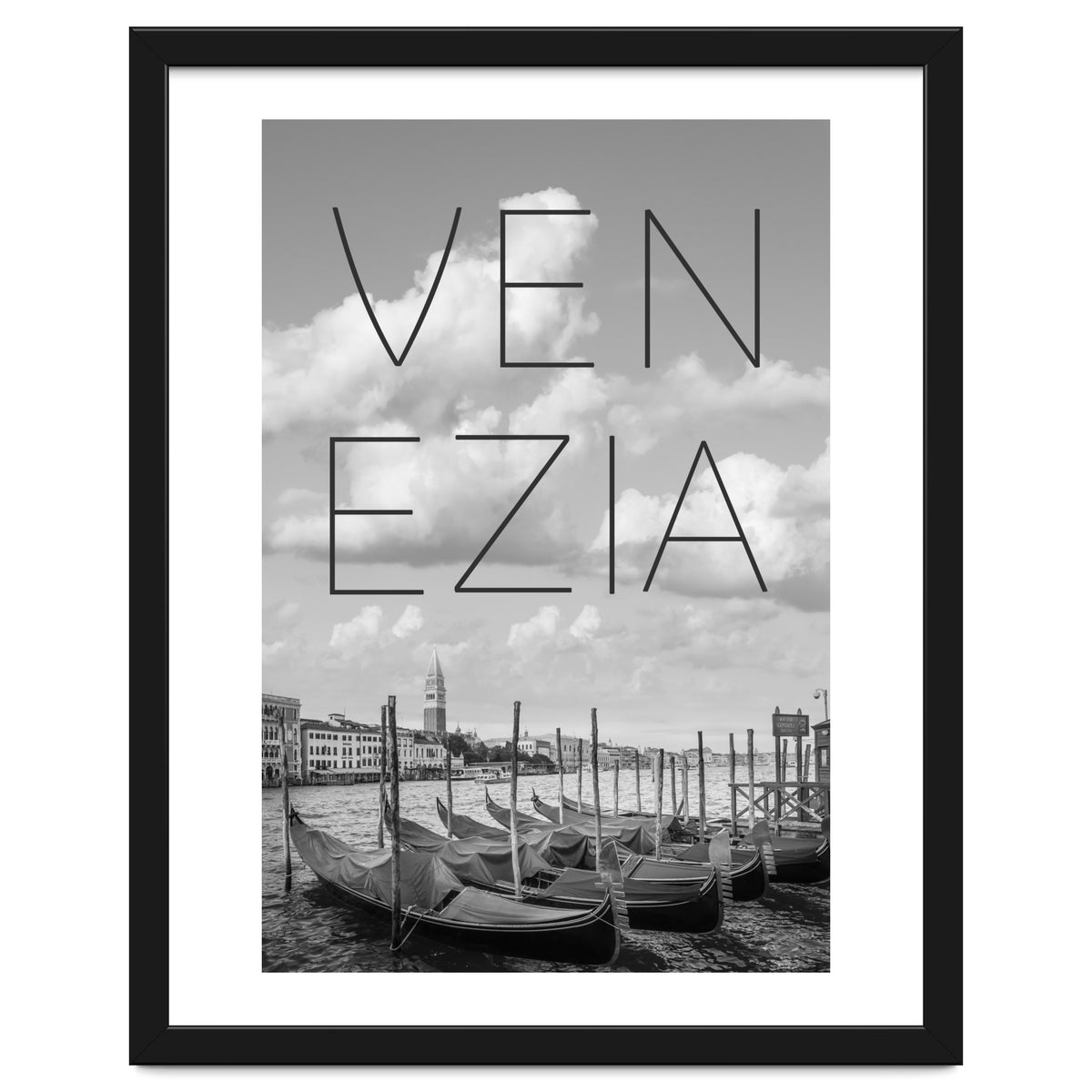 VENICE Grand Canal and St Mark's Campanile | Text & Skyline