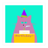 Birthday Lilac Cat  (Print Only) thumbnail