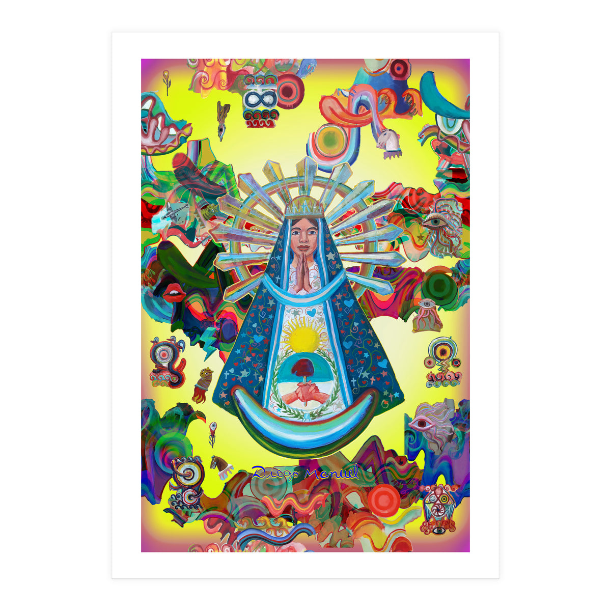 Virgen Y Graffiti 27 (Print Only)