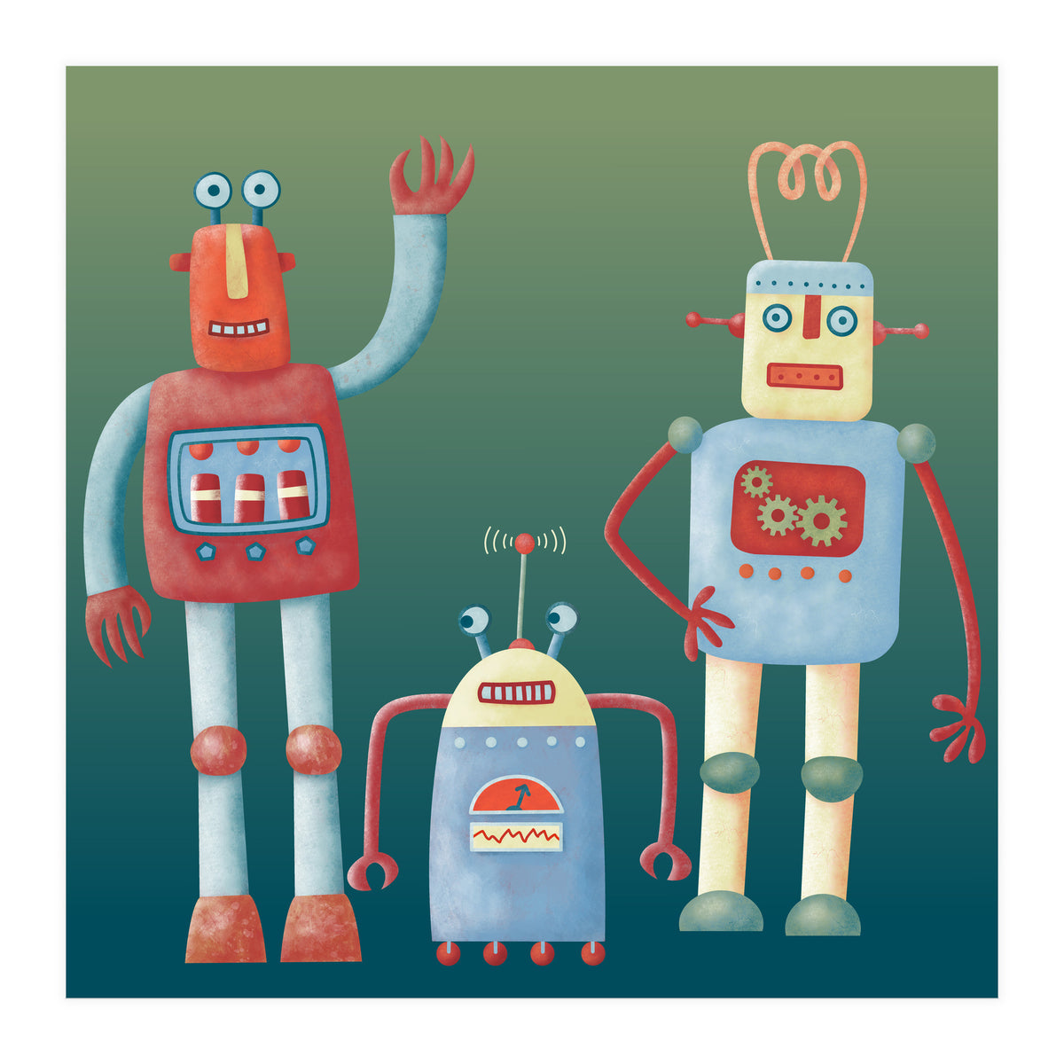 Retro Robots (Print Only)