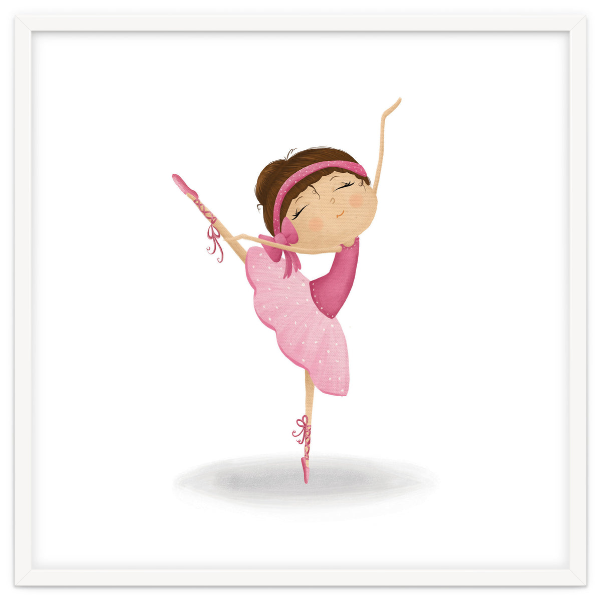 Adorable Ballerina Nursery Print
