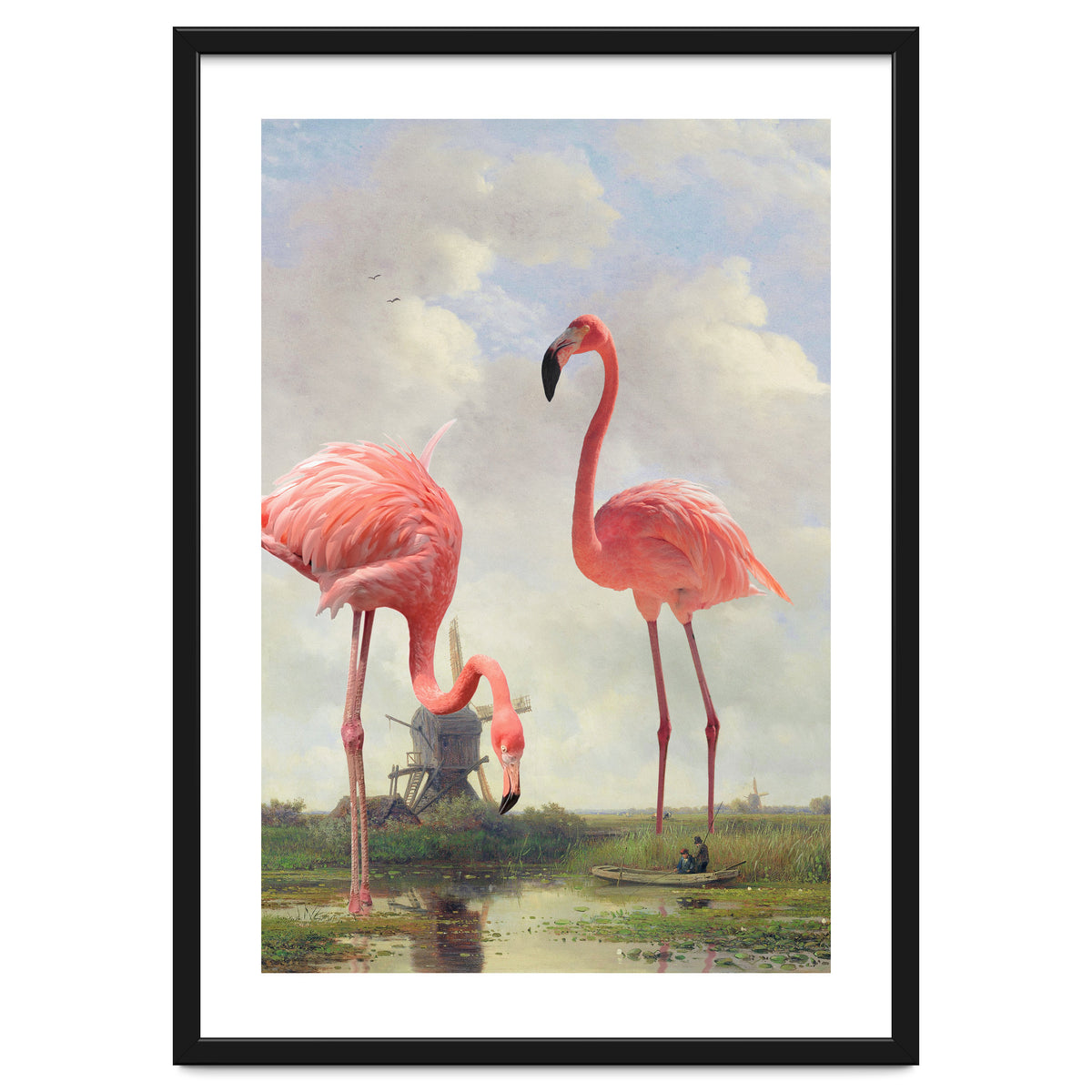 Fishing With Flamingos