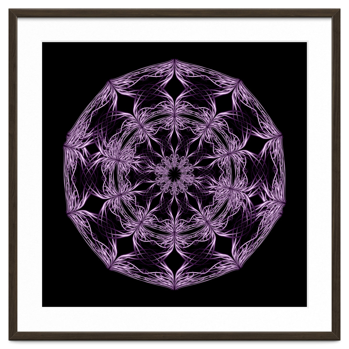 Mandala purple and black