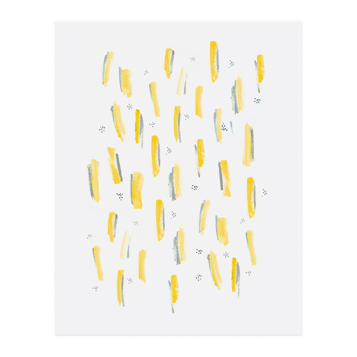 Brush Strokes Mustard (Print Only)