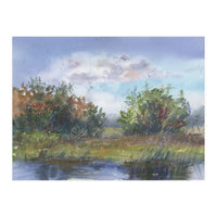 Watercolor Landscape Painting (Print Only)