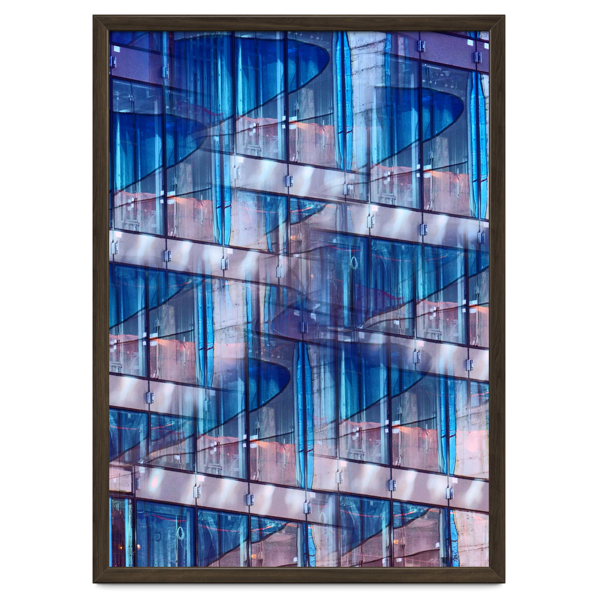 Blue Skyscraper Abstract