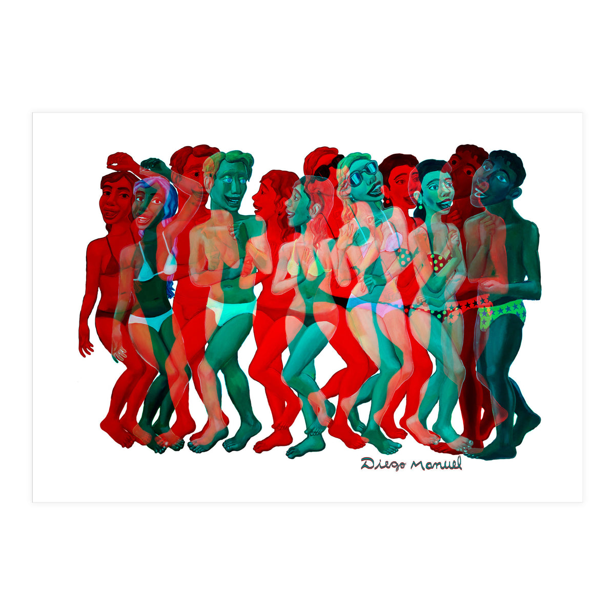 Fiesta En La Playa 2 2 (Print Only)