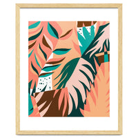 Watching The Leaves Turn, Tropical Autumn Colorful Eclectic Abstract Palm Nature Boho Graphic Design