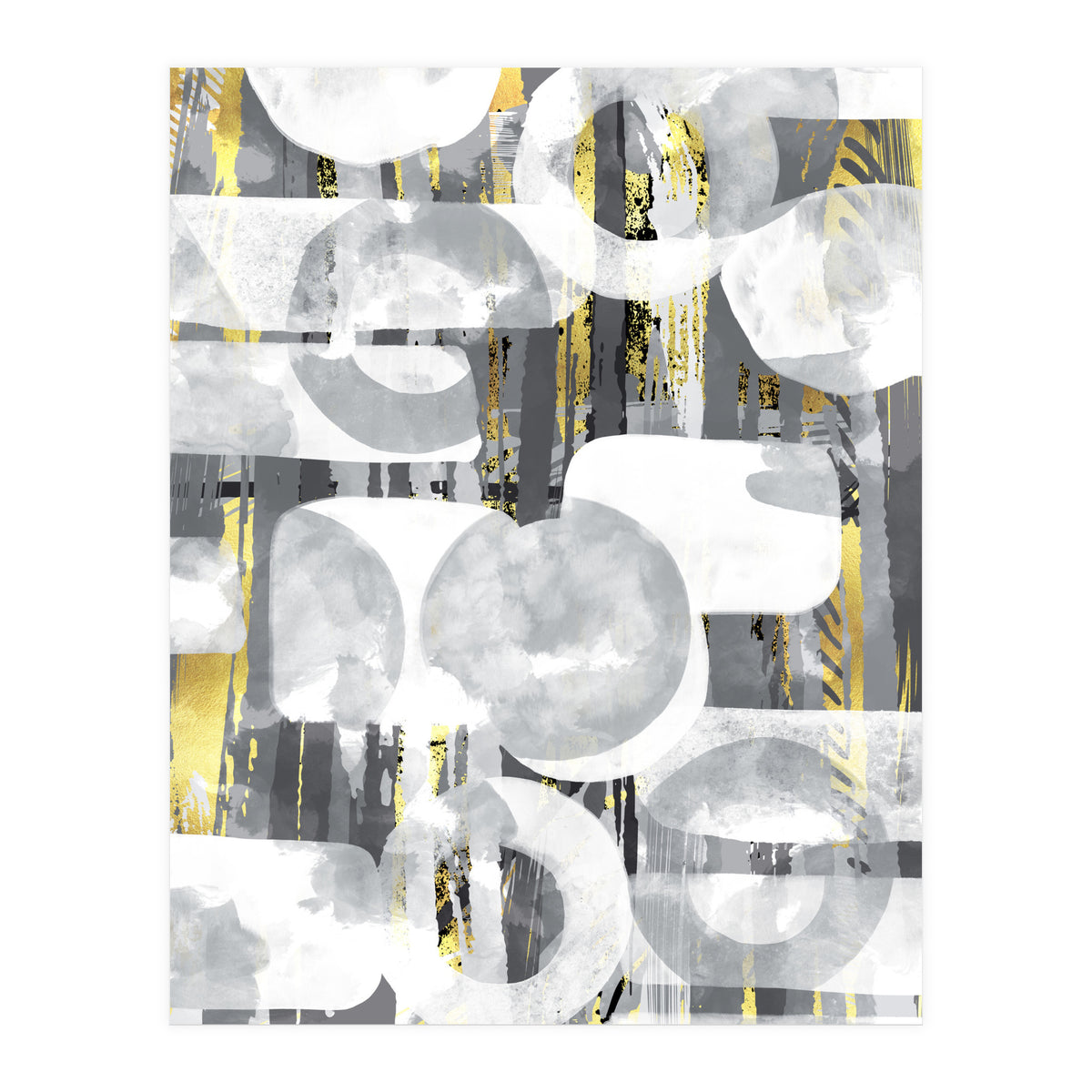 Abstract Painting No. 58 | Play with shapes and colors (Print Only)