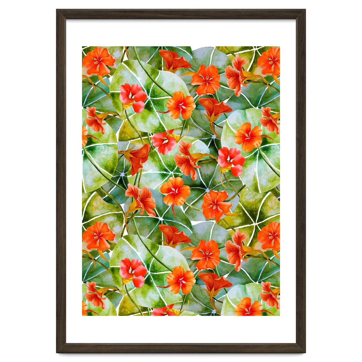 Nasturtiums watercolor 01