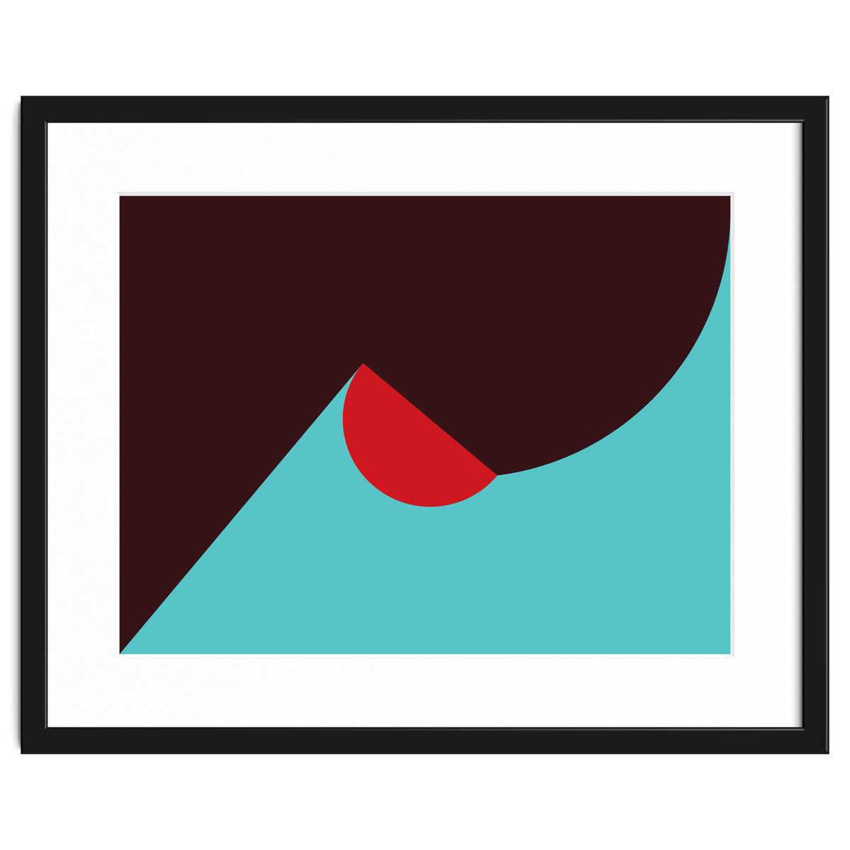 Geometric Shapes No. 8 - blue, purple & red