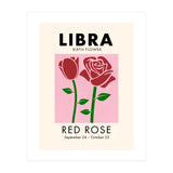 Libra Birth Flower Red Rose (Print Only) thumbnail
