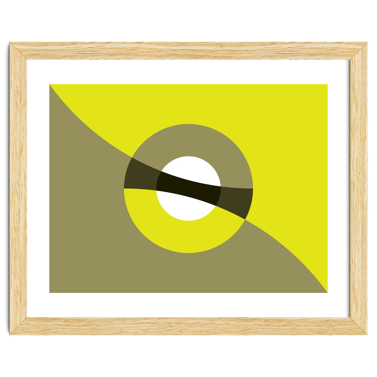 Geometric Shapes No. 44 -  mustard & beige