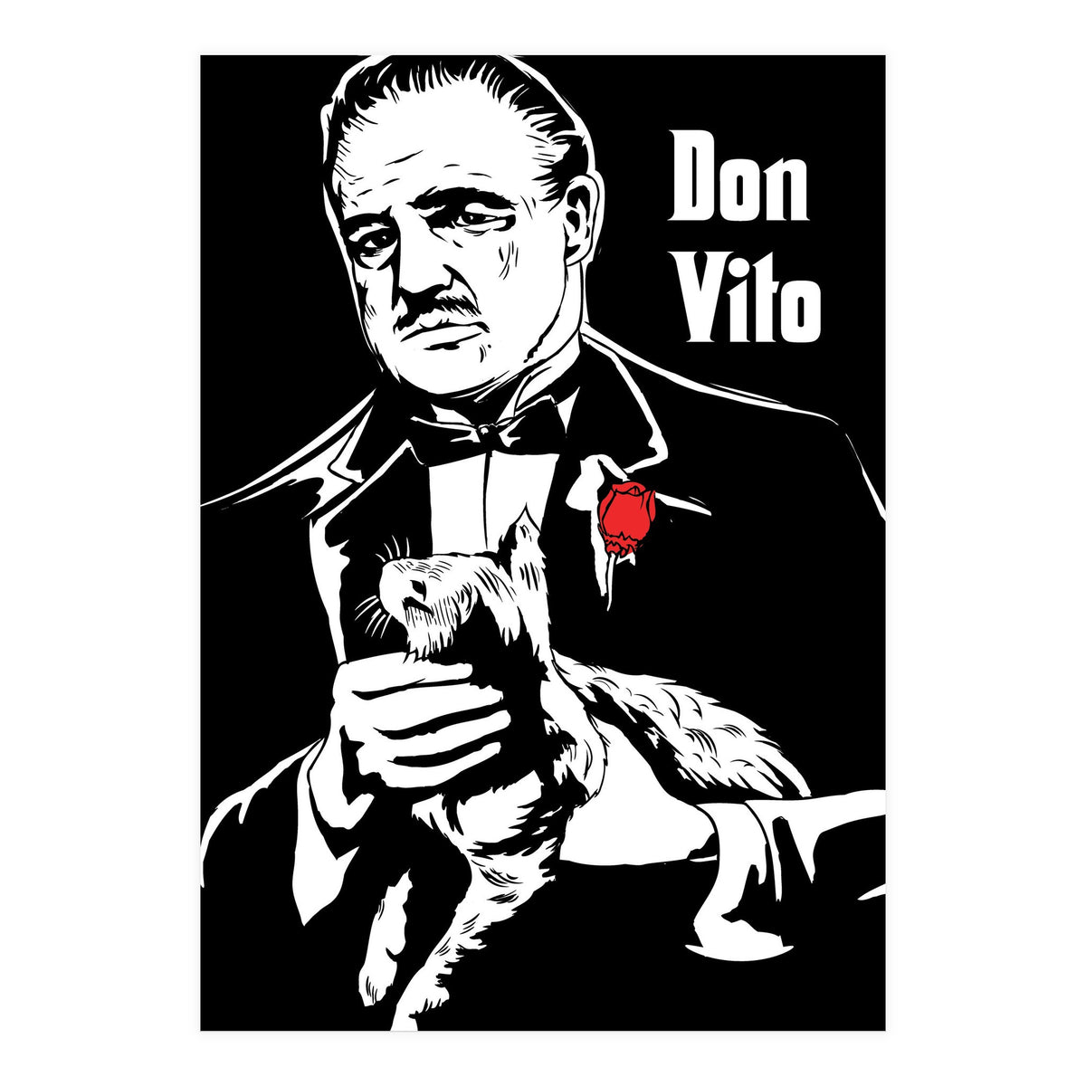 Don Vito The Godfather movie poster (Print Only)