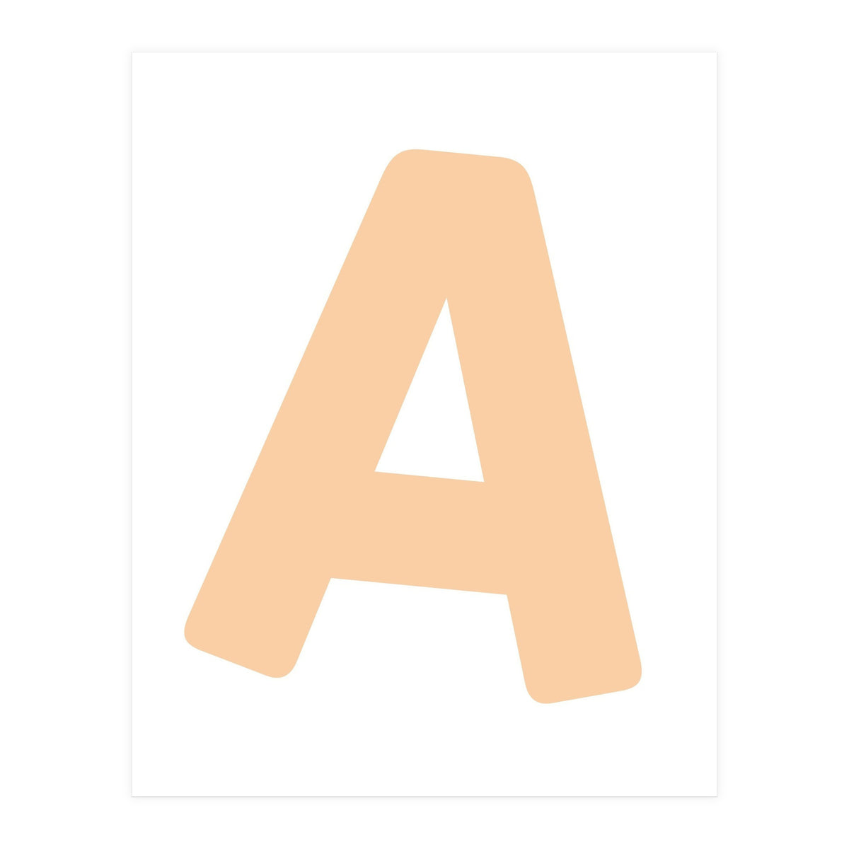 Initial Name Letter A (Print Only)