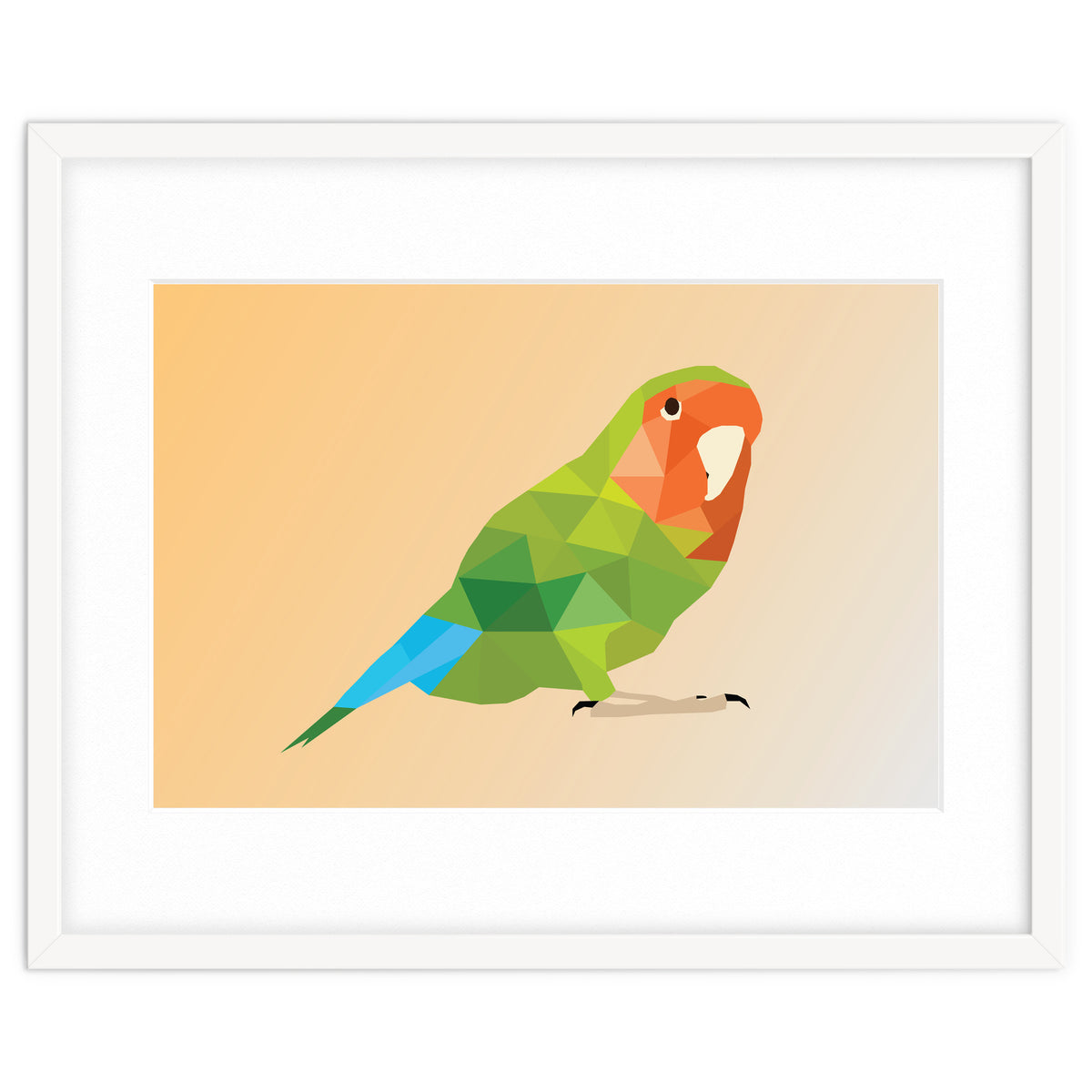 Parrot Low Poly Art