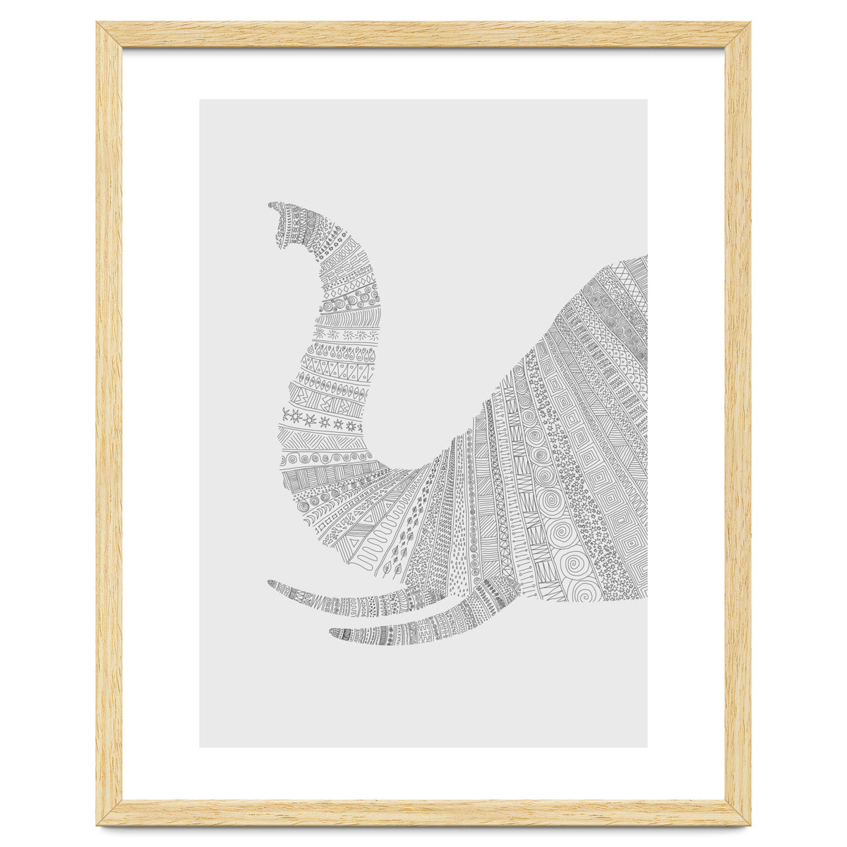 Elephant Grey Poster