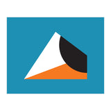Geometric Shapes No. 16 - blue & orange (Print Only) thumbnail