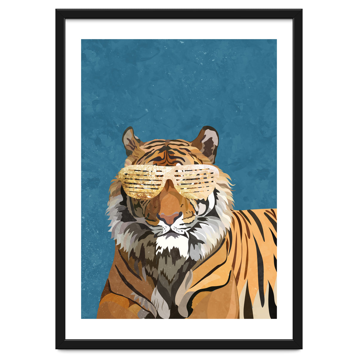 Hip Hop Tiger Blue and Gold