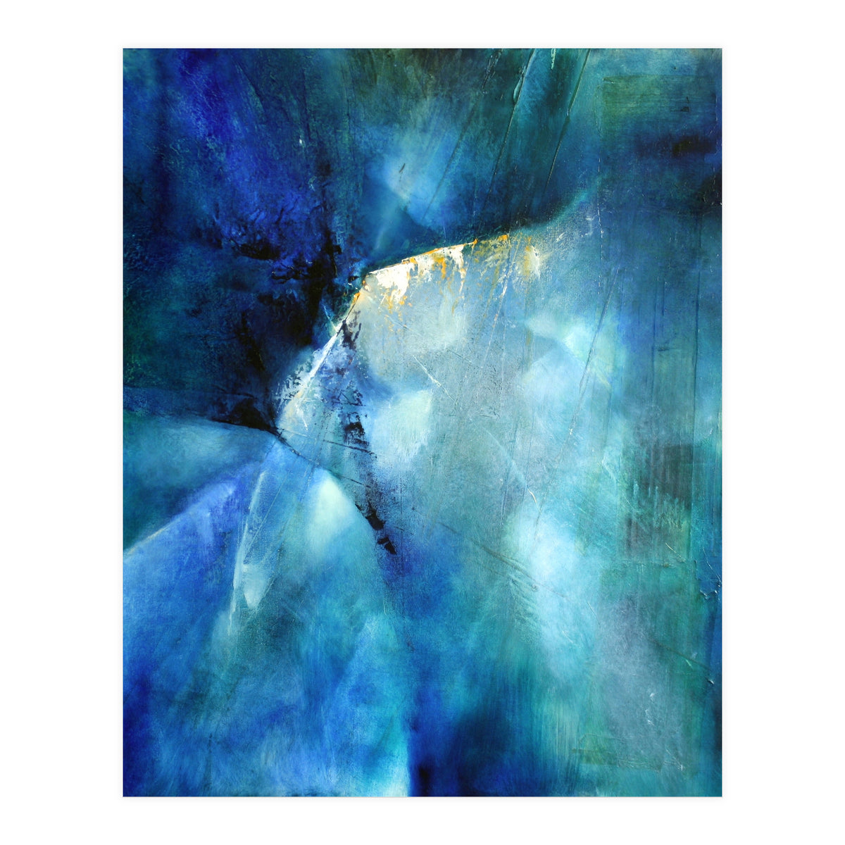 Komposition In Blau - blue composition (Print Only)