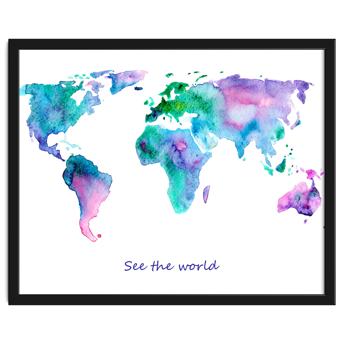 See the world || watercolor