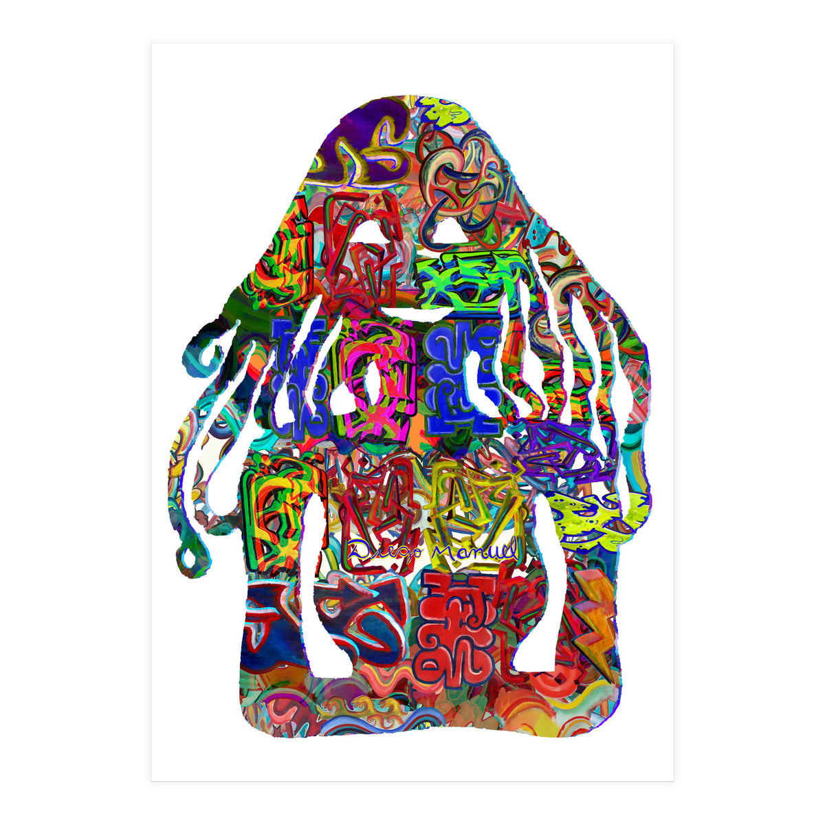 Mujer Digital 4 13  (Print Only)