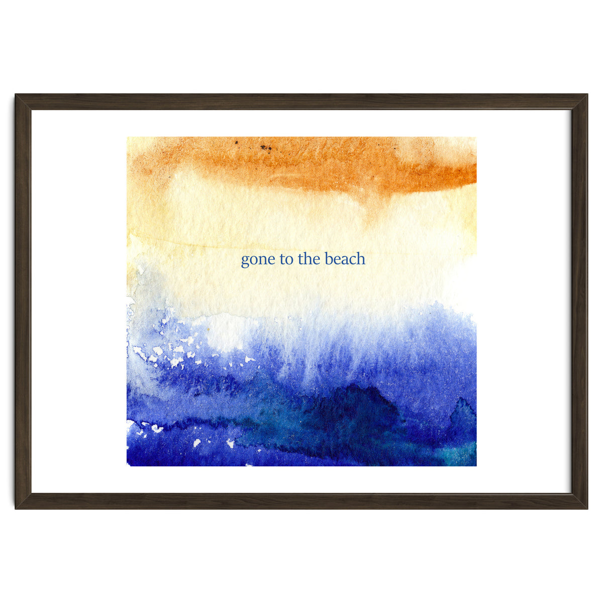 Gone to the beach || watercolor