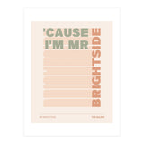 The Killers - Mr Brightside (Print Only) thumbnail