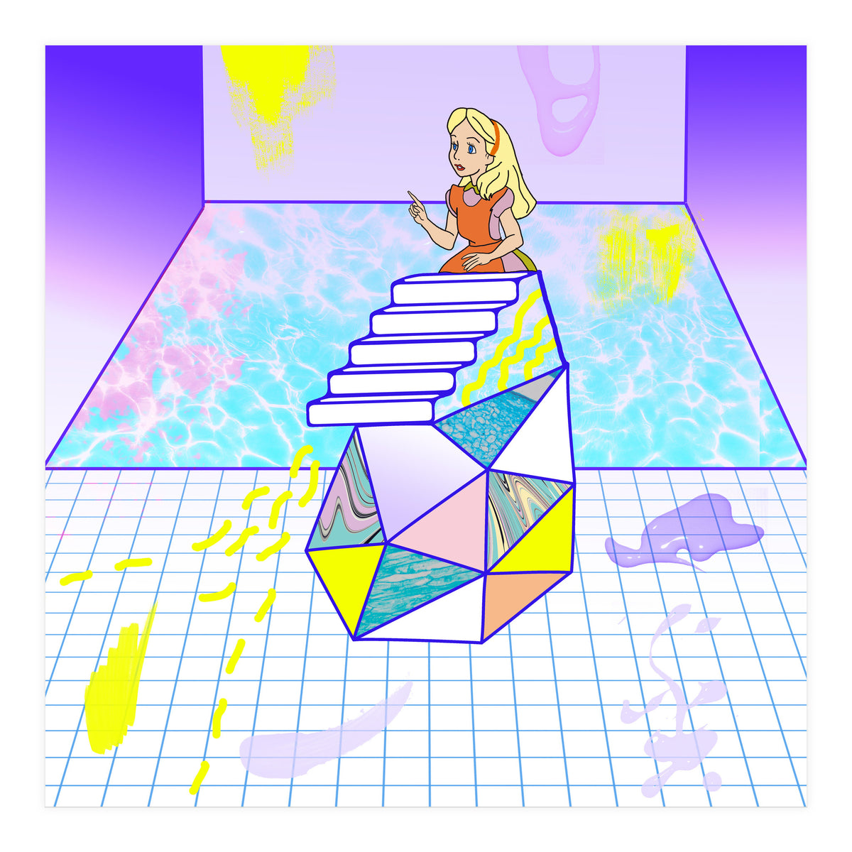 Alice Modern Pool (Print Only)