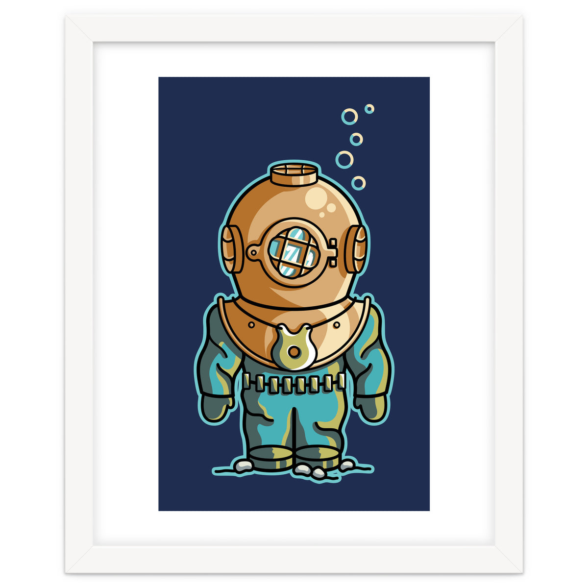 Cute Deep Sea Diver