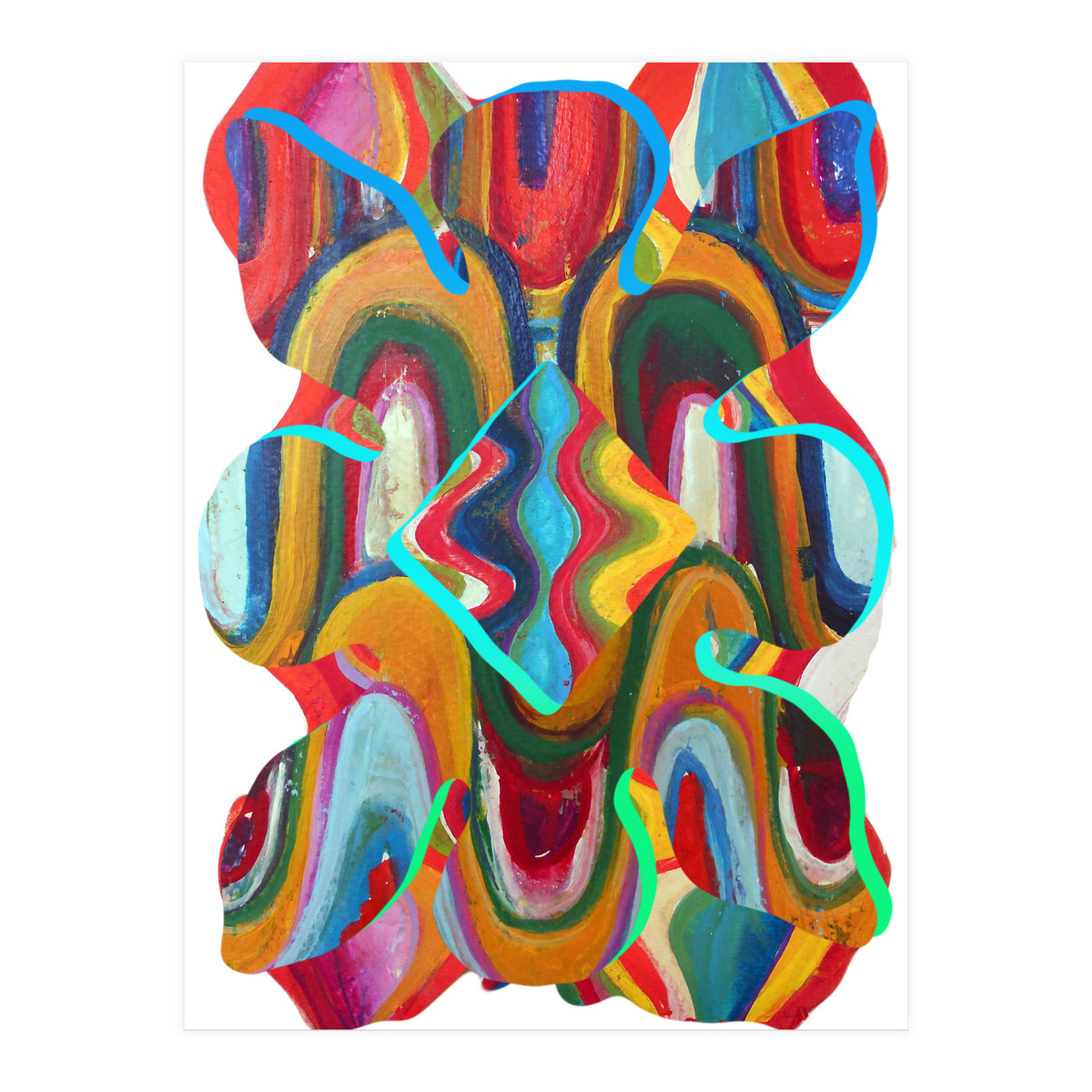 Pop Abstract Asimetrico 24 Copia (Print Only)