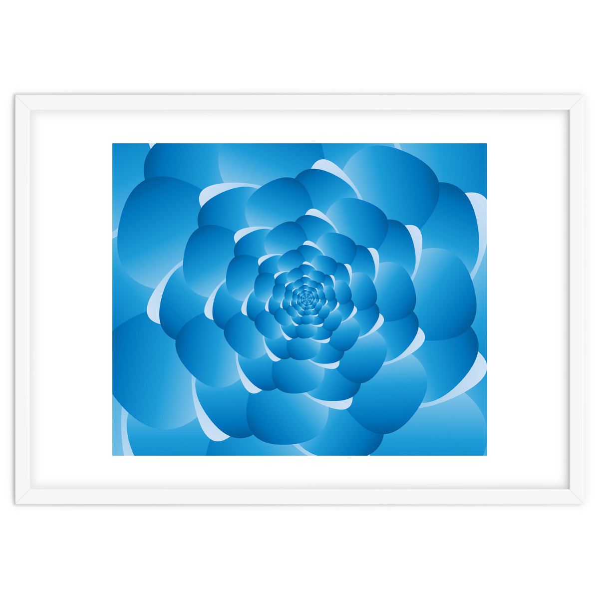 Sky Cloud Spiral Blue Spiral